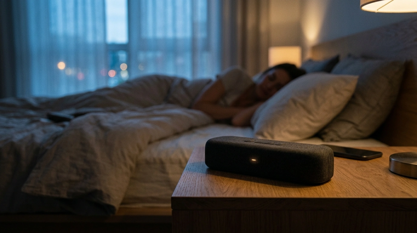Quiet Nights: Bone Conduction Sleep Speaker with Timer