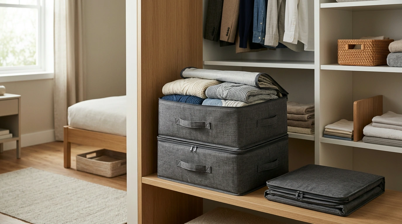 Foldable Storage Bag for Quilts: Dustproof, Large-Capacity