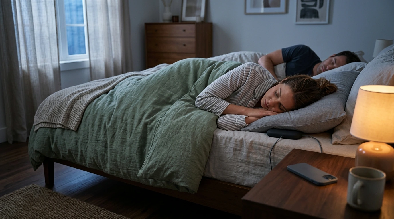 Under-Pillow Bone Conduction Speaker for Quiet Bedtime